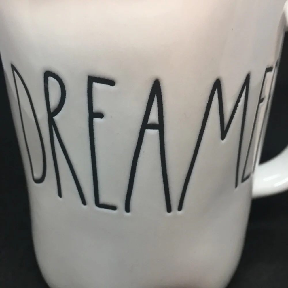 Rae Dunn White Ceramic Dreamer Coffee Tea Mug